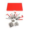 Comprehensive Thread Repair Tools 88-131pcs M5-M12 Metric Restorer With Red Storage Case For Car Garage And Mechanical Workshop