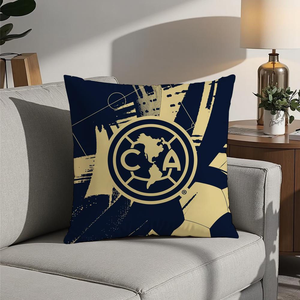 F-Football Club America Pillow Case 3D Print Polyester Fiber 40*40cm Home Sofa Throw Decoration Festival Gift
