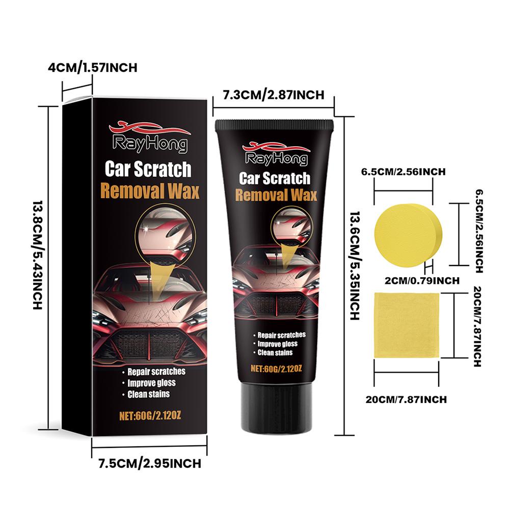 60g Auto Kratzer Reparatur Poliercreme Paste Wasserdicht Langlebig Auto Kratzer Abdeckpaste mit Schwamm Autopflegewerkzeug