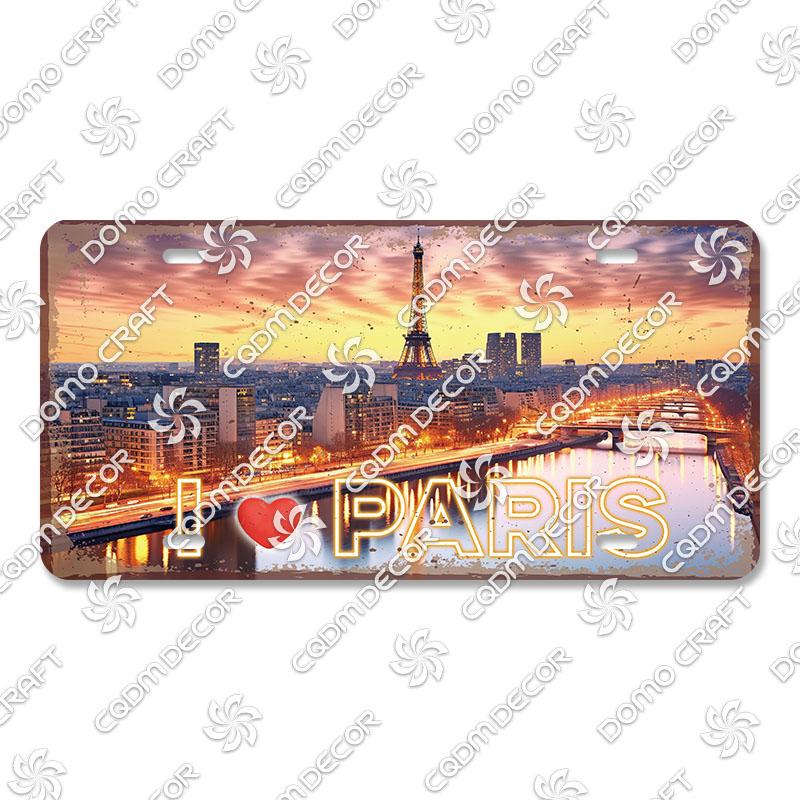 National Tourist City Plaques Metal Plate London Hawaii Venice Retro Metal Tin Signs Wall Decor Garage Car Club Living Room Home