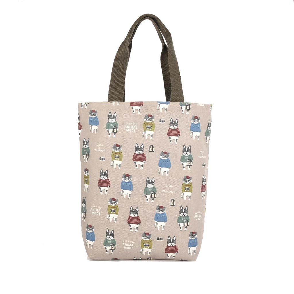Kusguru Japan Animal Mode Tote Beige Bag, Women's, 258531,
