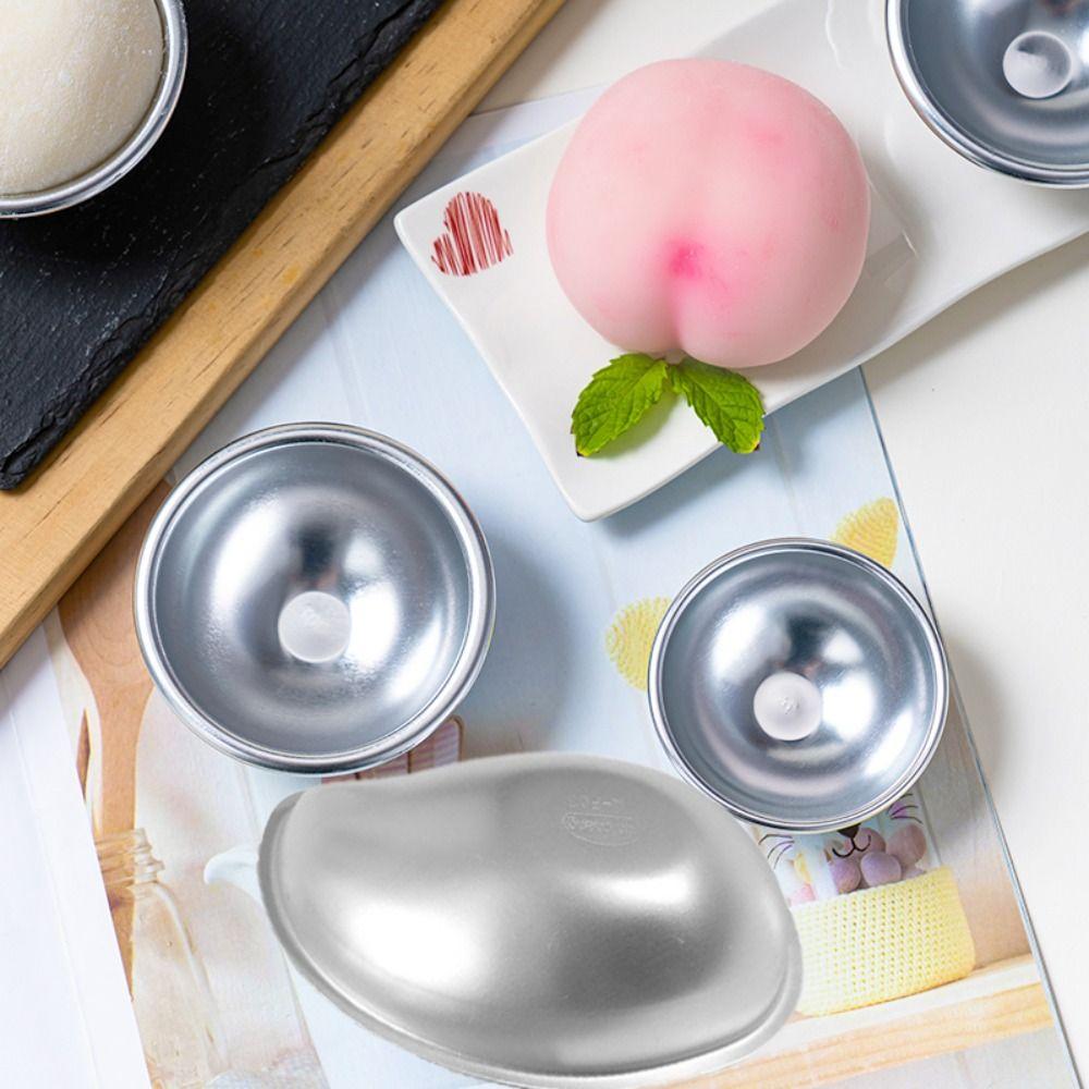 3PCS Creative Mango Shape Mold Silver Metal Molds Durable Cake Mold  Kitchen