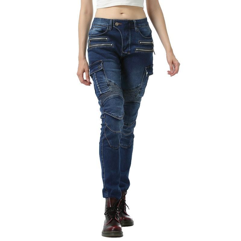 Womens Winter Motorcycle Riding Pants With Silicone Padding Warm Cotton Blend Protective Gear Biker