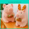 Pig Hamburger Doodle Doll Plush Toy Girl Child Sooth Cute Greedy Doll Gifts