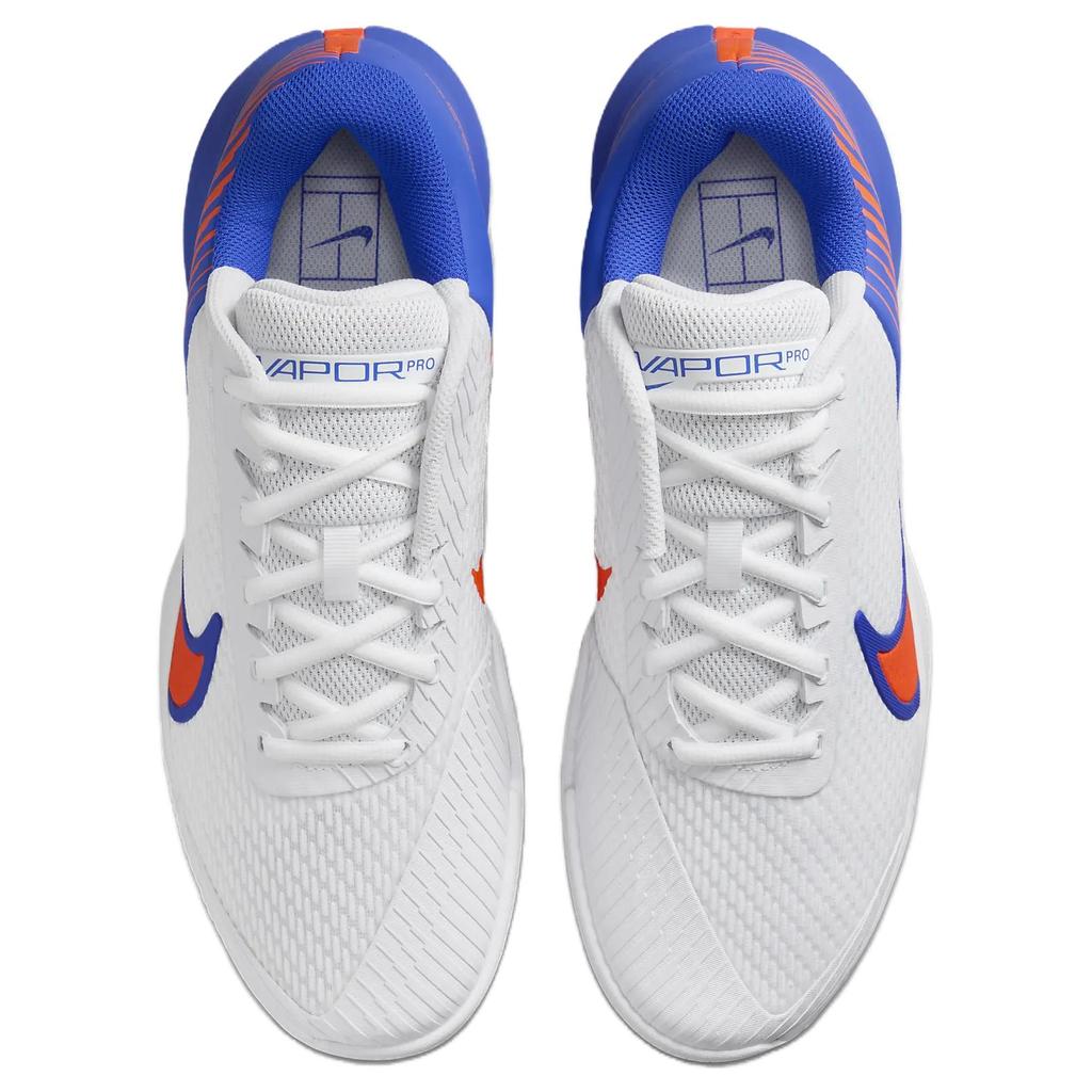 NikeCourt Air Zoom Vapor Pro 2 HC White Hyper Royal Hyper Crimson Men's Tennis Shoes DR6191-106
