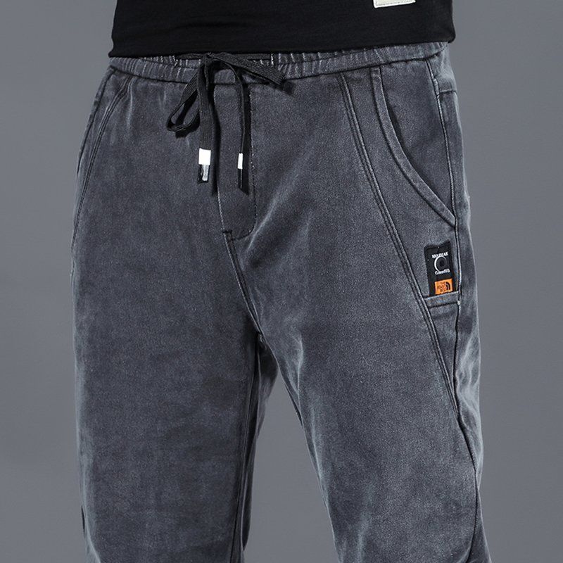 DOKI Lente en Herfst Jeans Heren Broek Hip Hop Harem Jeans Heren Broek Losse Joggers Denim Casual Sweatpants Broek Streetwear Herenkleding XXXXL