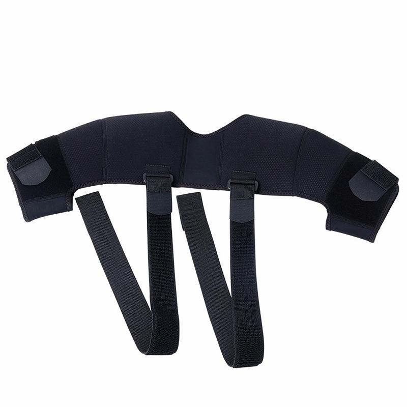

Dual Shoulder Braceadjustable Sport Shoulder Support Dual Bandage Cross Shoulder Strap L