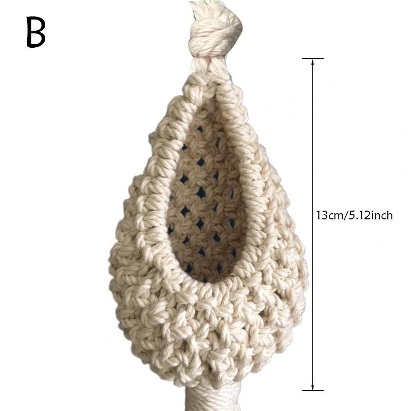 

Тканая хлопчатобумажная подвесная корзина, полая кашпо для цветов макраме, форма ананаса, корзина для овощей и фруктов, кухня, сад, подставка для хранения