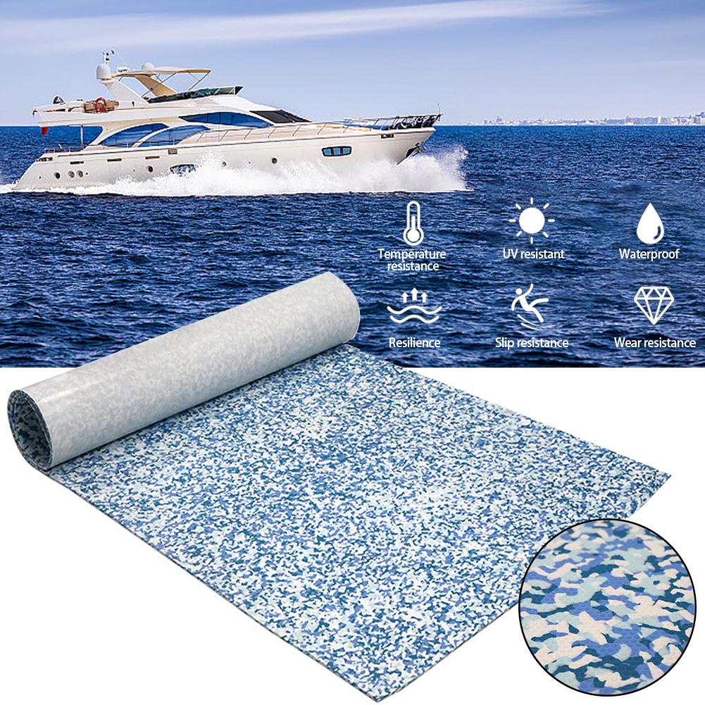 

450x2400x6mm EVA Foam Faux Teak Boat Decking Mat Brown Deck Sheet Yacht Flooring Anti Skid Mat Self Adhesive Vehicle Pad