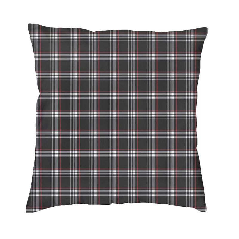 Federa per cuscino con motivo a quadri tartan Golf GTI Decorazione di lusso geometrica testurizzata Decorazione Cuscino Salotto Federa quadrata
