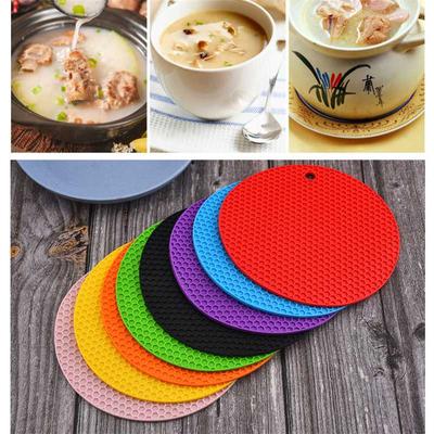 Verbrandende Keuken Eettafel Ronde Anti-Branding Warmte Placemat Honingraat Pure Kleur Isolatie Eenvoudige Tafelgerei Placemat