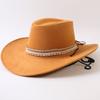 Popular European and American Classic Big-brimmed Western Cowboy Hat Men's and Women's Outdoor Fashion Anti-sun Cowboy Hat Jazz Hat