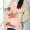 Petting Pet Travel Sleep Bag Cat Carrier Pouch Dog Puppy Bag Plush Outdoor Shoulder Bag Comfort Transport Bags for Cats Apron