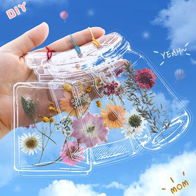 80Pcs/Set Dried Flower Bookmarks DIY Transparent Exquisite Long-lasting Bookmarks Student Accessories