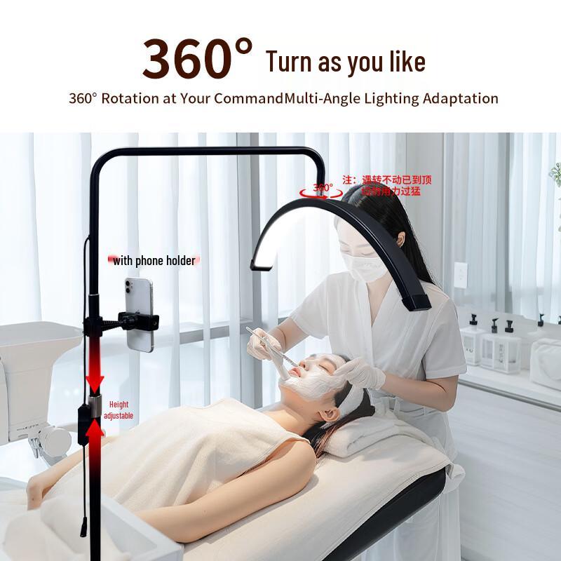 Oeny Half-Moon Lash & Tattoo Floor Lamp