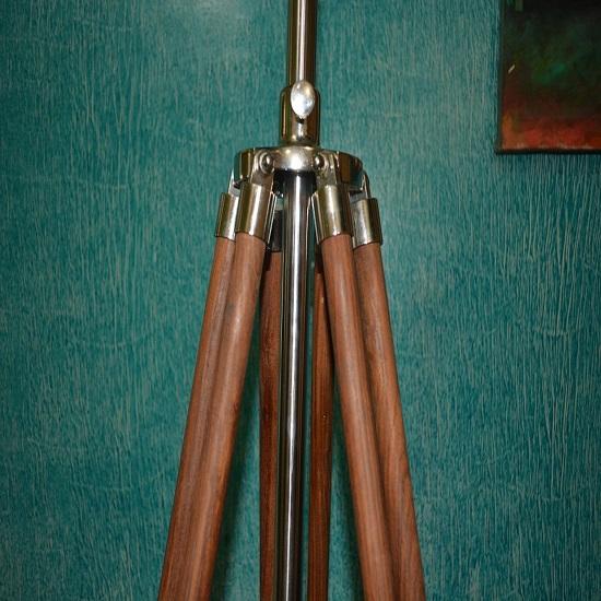 Plně ručně vyrobený stojan na stojací lampu v námořním stylu Dřevěný nastavitelný stativ Dekor do domácí kanceláře