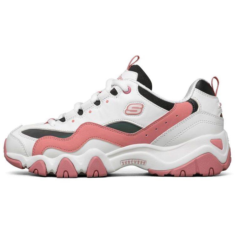Skechers D'lites 2.0 Running Shoes White/Black/Pink Women's 66666324-PKMT