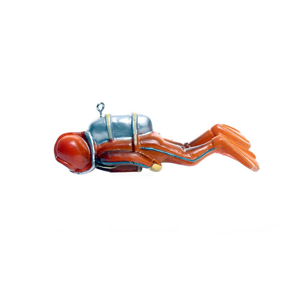 Floating Diver Aquarium Decorations Cartoon Diver Figurines Aquarium Ornament Fish Playmate Fish Tank Accessories