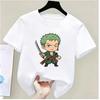 Summer New Arrival One Piece Pattern Tshirt unisex anime print casual shortsleeved fashionable streetwear top Y2K style