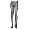Love Black Retro Rose Flower Bottoming Stockings Pantyhose Fishnet Lace Trousers Gothic Tights