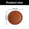Flat Golf Ball Position Marker With Strong Magnetic Artificial Leather Round Golf Ball Marker Golfers Gift 4cm Size