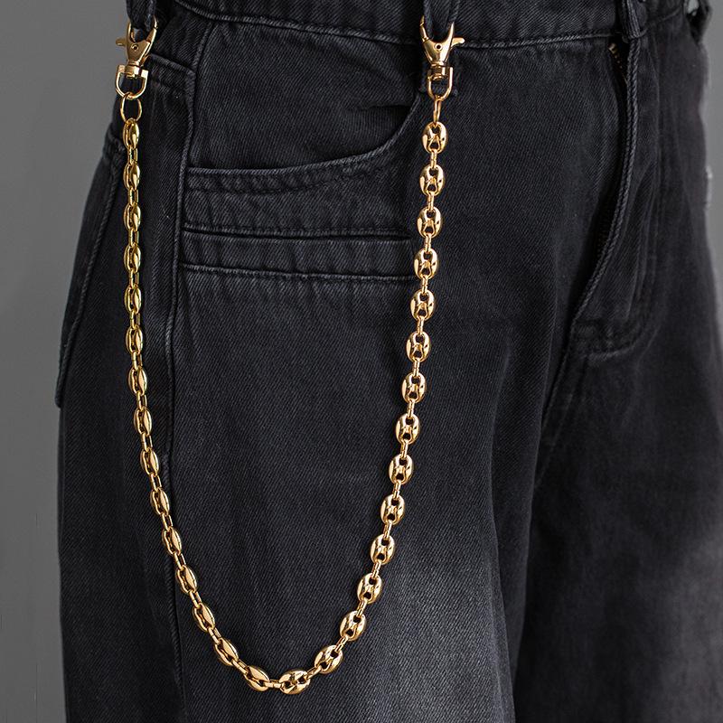 Metallkette Hüftkette Halskette Armband High-End Trendig Cool Personalisiert Jeans Kette Modeaccessoires