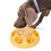 1 Stück Hundespielzeug Push-Typ Futterspender Leckend Interaktives Futterspielzeug für kleine mittelgroße Katze Langsamer Futterspender Aufbewahrungsschüssel