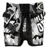 Black Camouflage Muay Thai Kickboxing Boxing MMA UFC Casual Shorts Gym Sport Unisex Men Women Workout Quick Dry Print Elastic High Waist Training