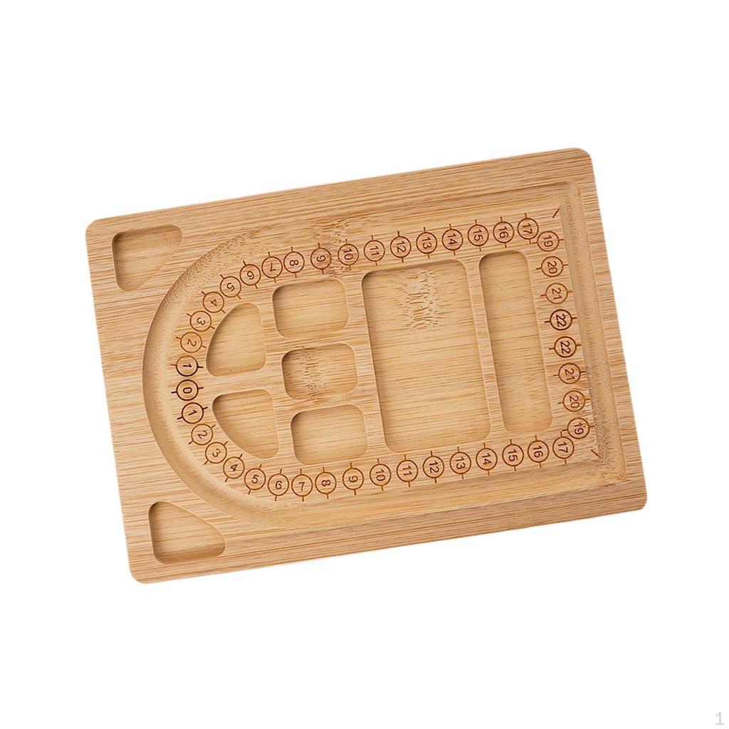 Bamboo Bead Board Jewelry Making Supplies Holder Reusable DIY Hobbies Portable Art Crafts