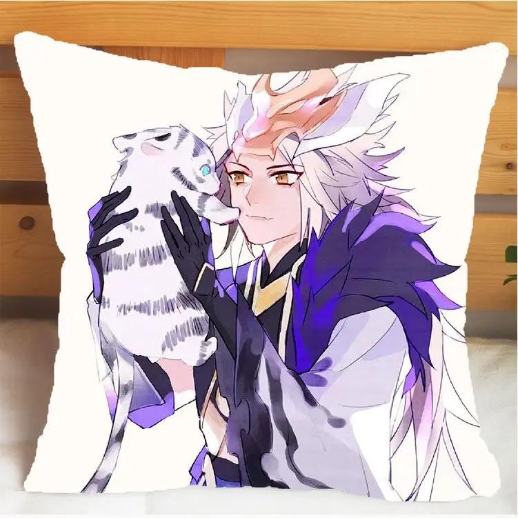 Arena of Valor Honor of Kings Bai Li Xuan Ce Pillow and Pillowcase Cushion Cover Double Sided Print Plush Throw Pillows 40x40cm