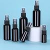 5pcs 10ml-100ml Black PET Spray Bottles-UV Protection Travel Refillable Containers for Alcohol,Cosmetics,Portable Fine Mist Sprayer Bottles