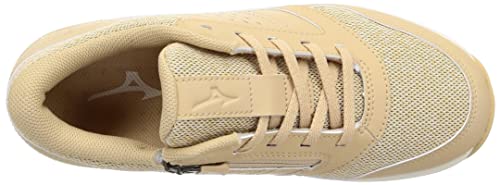 Mizuno YOUDO ME 2 Walking Shoes, Knee-Friendly, Reduces Stress, Comfortable, Beige, Size 24.5 cm, 3E