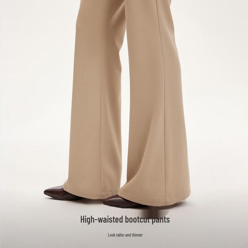 VEROMODA Women's High-Waisted Flared Lyocell Blend Casual Pants