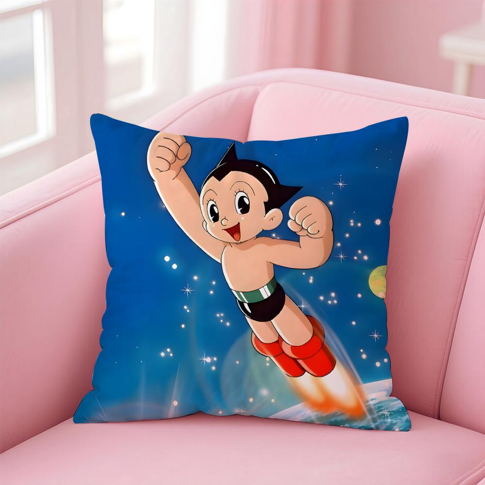 Anime A-Astro BoyS Cushion Cover Comfortable Reversible Pillow Cover Ideal for Car Sofa Bedroom & Beyond 12x12Inch