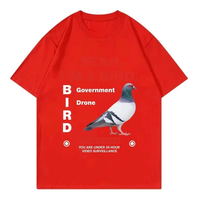 GovernUnisext Funny Pigeon Crewneck Women Short Sleeve Graphic T Shirts Fashion Trend Short Sleeve Tshirts Women Clothing Tshirt