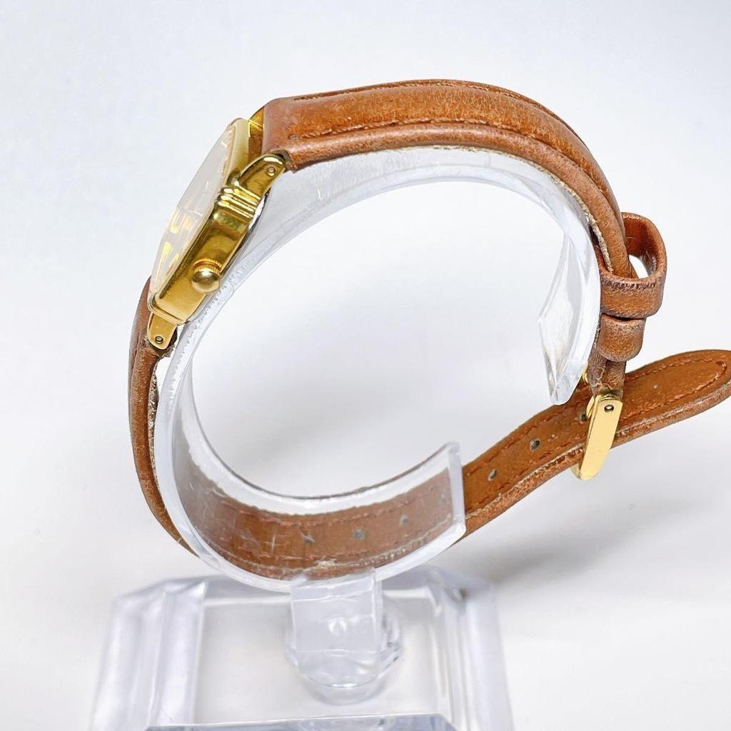 Used 131 SEIKO Seiko Ladies Watch 7321-5070 New Battery Working Gold