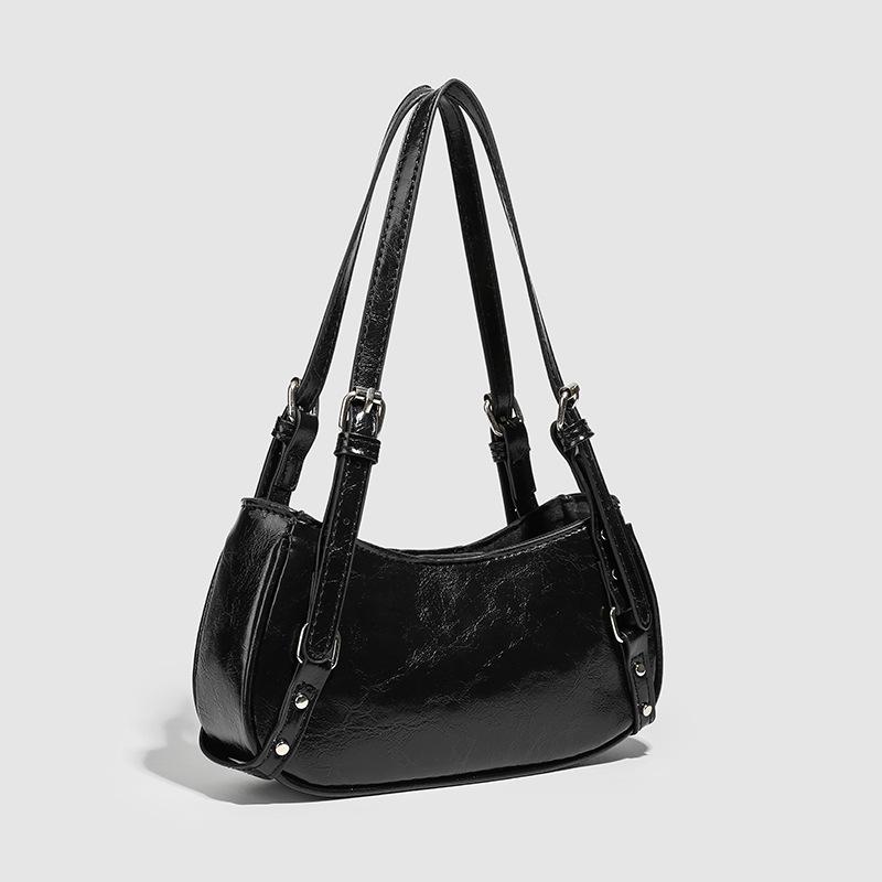 Single Shoulder Bag Fashion Niche Crossbody Bag Design Fashion Armpit Motorcycle Bag Women