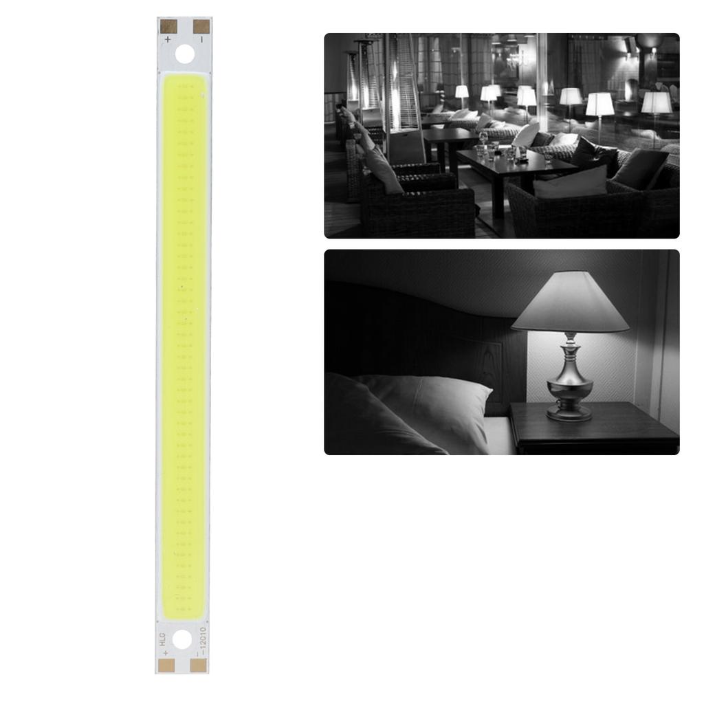 Pannello Chip Luce LED 3000‑6500K Celsius 12‑14V 10W Sorgente Luminosa COB Integrata 1000lm 120x10mm