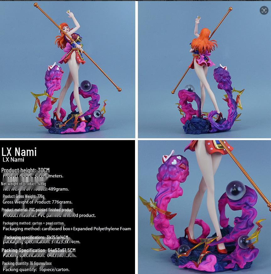 Ogre Island Samurai Nami Figure - One Piece GK Desktop Ornament