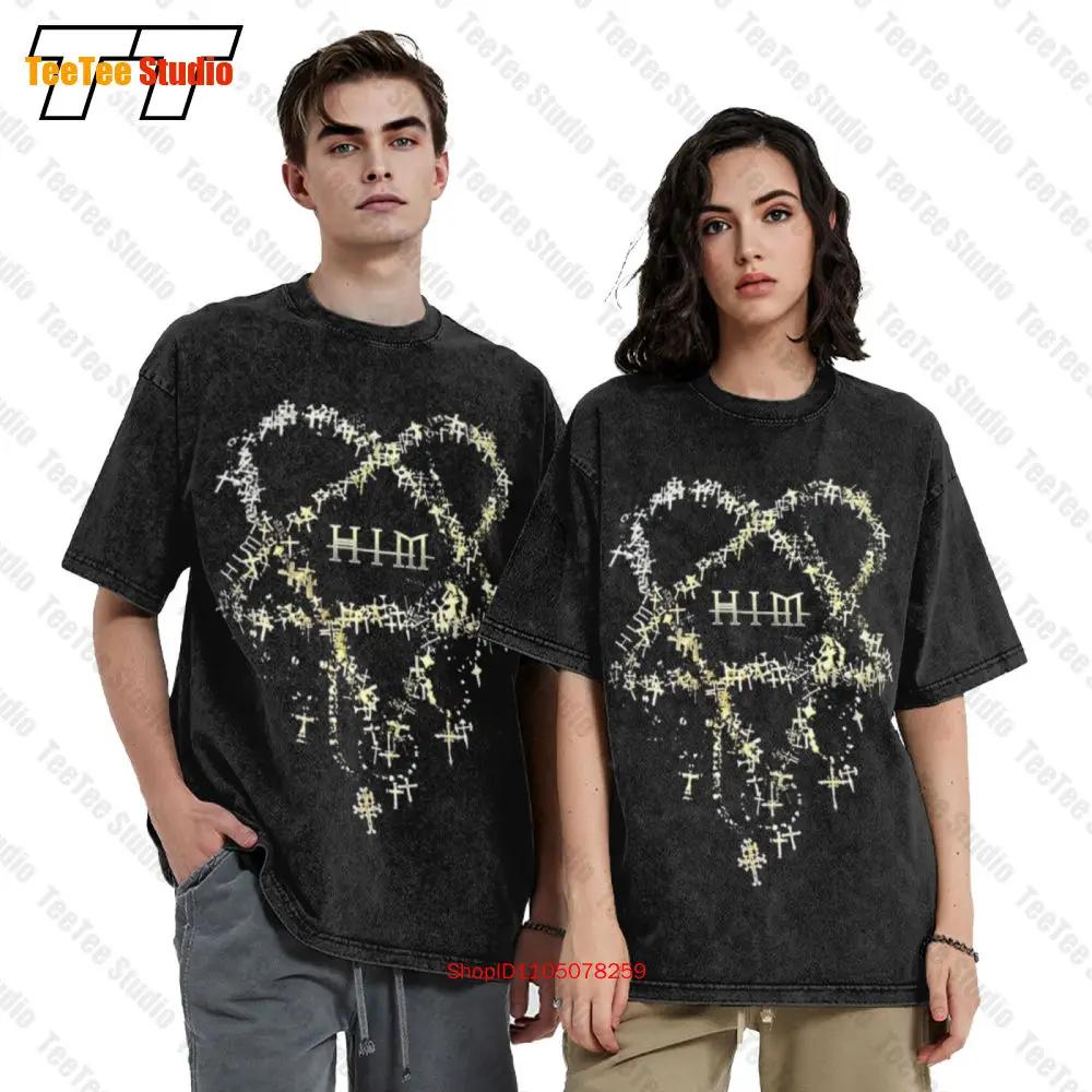 His Infernal Majesty Him Heartagram Adult 2010 Tour Ville Valo Oversized T-Shirt U1U7