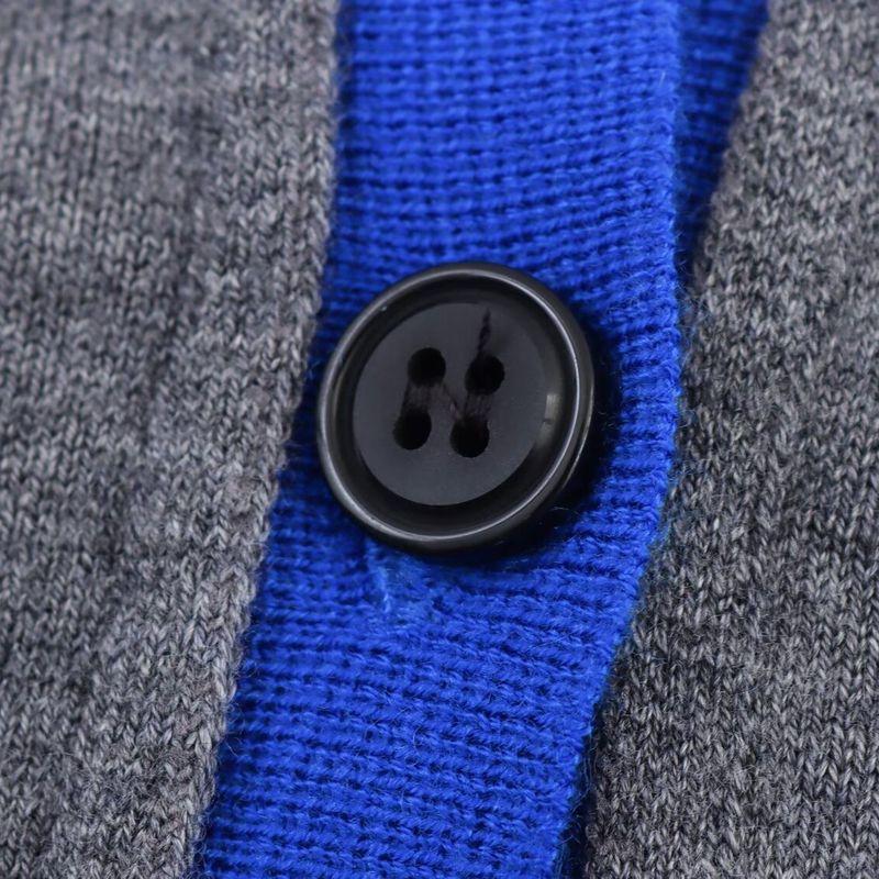 Kaslead New Women clothes Western Style Fashion Simple Patchwork Knitted Outerwear 3581005 802