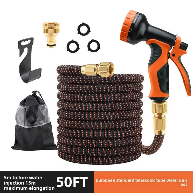 Garden Water Hose Set With Autorewind And Highpressure Garden Spray For Lawn And Car Wash