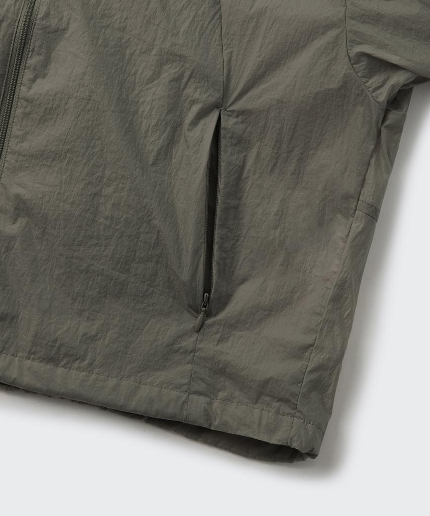 Musinsa Standard Woman Sheer Hooded Windbreaker Jacket [Warm Grey]