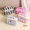 Zipper Women's Cosmetic Bag Polka Dot/Striped Women's Toiletry Organizer  Cosmetics Storage