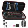 BUPVIOOD 2025 New Release Accessory Kit for Switch Storage Bag Set Silicone Thumb Protective Dustproof Full Large Compatible with Switch Black 5-in-1
