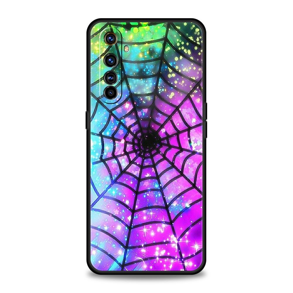 Spider Web Soft TPU For Realme 13 12 11 10 9 Pro Plus GT3 GT2 C21 C25 C35 C53 C55 C67 Pro 5G Phone Case Cover Fundas Capas Bags