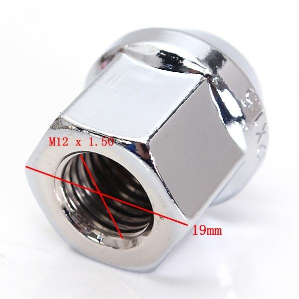 4/16X M12x1.5 19mm Hex Nut Alloy Open Wheel For Ford FIESTA Cougar for Focus KA 2003 2004 2005 Kuga Mondeo 1996 - 2000