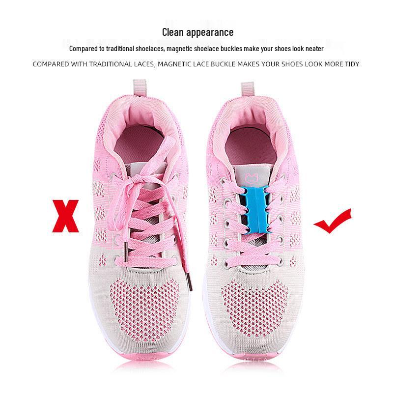 Boucle de lacet magnétique sans nœud pour chaussures de sport, facile et sécurisée