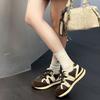 Platform Women's Autumn New Fashion Color Matching Versatile Leather Breathable Sneakers