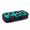 Pink Polyester Polyester Leopard Print Single Layered 3D Cartoon Pencil Case Pouch 9in for Boys/Girls Children School Supplies
